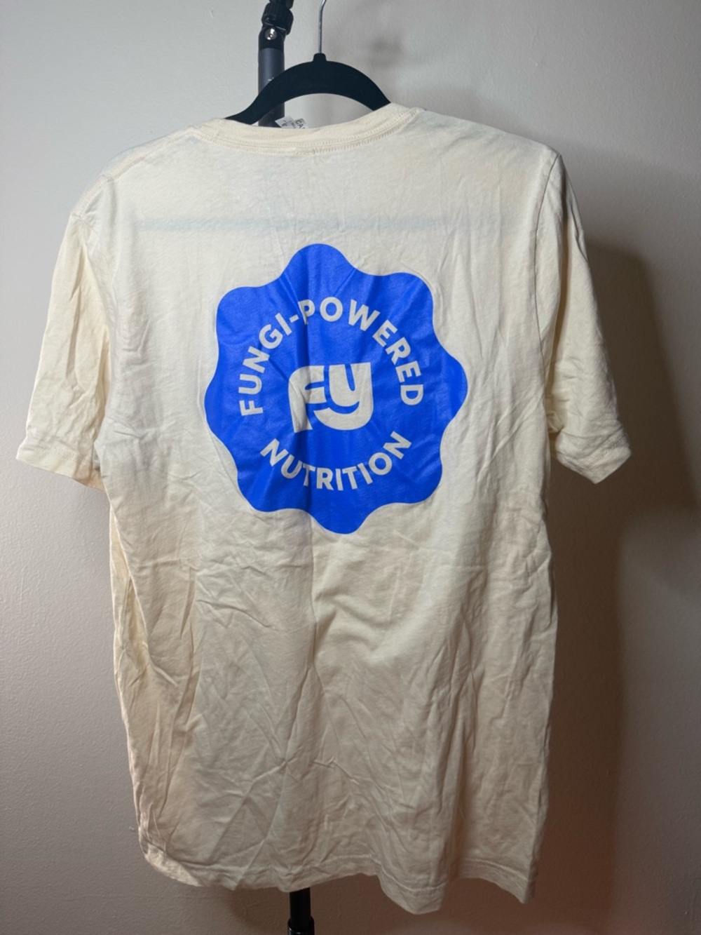 Natured Fynd Cream Short Sleeve Tee with Crew Neck - Picture 6 of 7